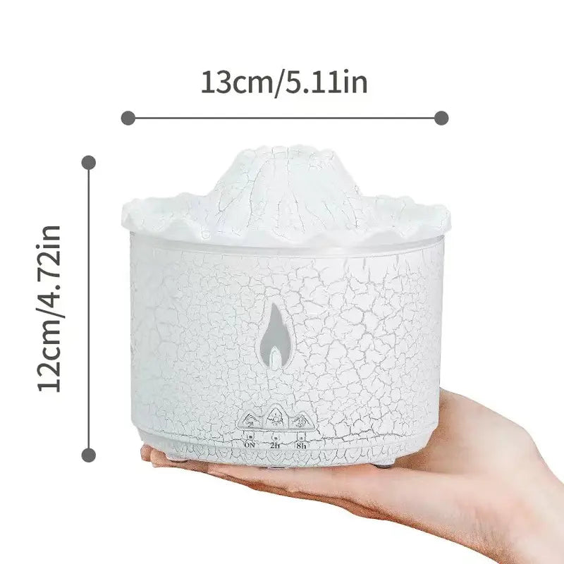 Portable Aroma Diffuser for Summer Gift, Simulated Volcano Design Essential Oil Diffuser, Air Humidifier Table Lamp for Room Decor, Decorative Fragrance Air Humidifier with Night Light, Mist Maker, Back to School Gifts