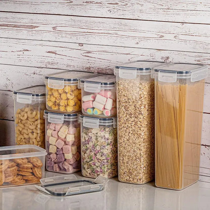 Airtight Food Storage Containers Set with Labels and Silicone Utensils