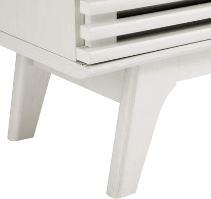 Render Mid-Century Modern Low Profile 59 Inch TV Stand in White