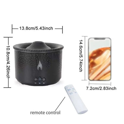 Portable Aroma Diffuser for Summer Gift, Simulated Volcano Design Essential Oil Diffuser, Air Humidifier Table Lamp for Room Decor, Decorative Fragrance Air Humidifier with Night Light, Mist Maker, Back to School Gifts